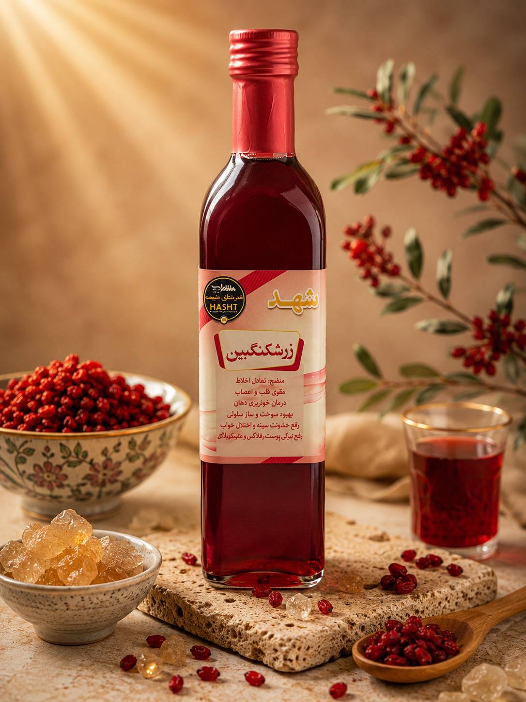 شهد زرشکنگبین  ۵۰۰ سی سی